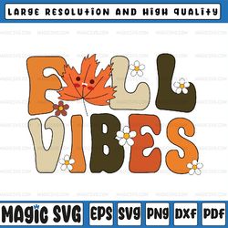retro fall vibes svg, tis the season svg, pumpkin season svg, happy fall y'all svg, autumn vibes, digital download