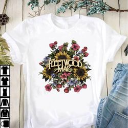 official fleetwood mac flowers t-shirt