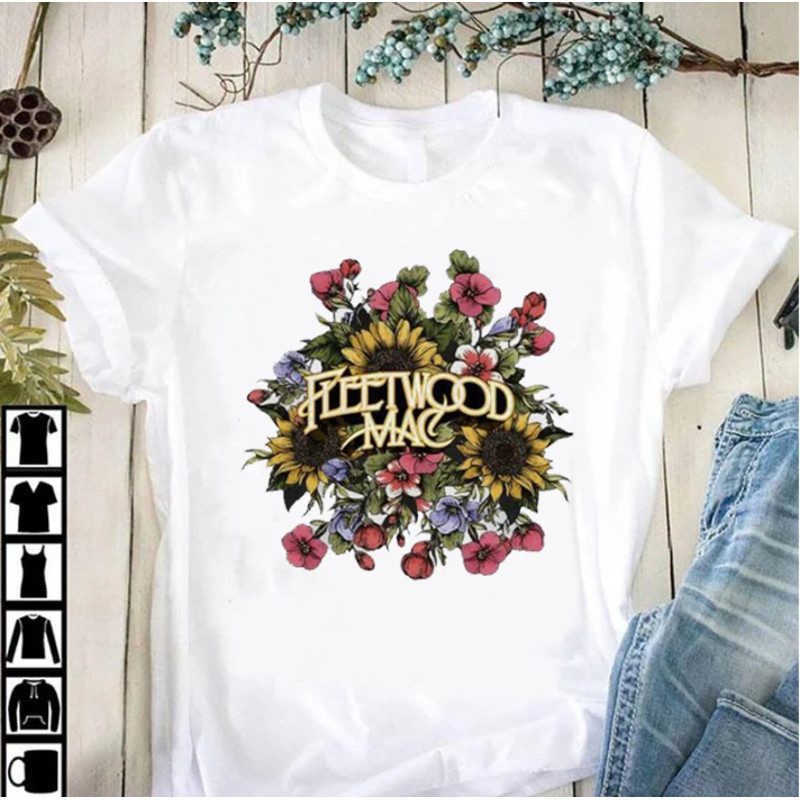 Official Fleetwood Mac Flowers T-Shirt, Hoodie, Sweatshirt in 2021.png