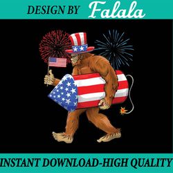 bigfoot american flag funny 4th of july sasquatch believe png, american flag sasquatch png,  independence day png