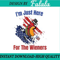 hot dog i'm just here for the wieners 4th of july png, hot dog american flag png, independence day png, digital download