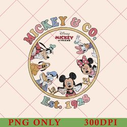 retro mickey & co 1928 png, disneyworld png, main street usa, disney trip png, disney trip  2023 png, family trip png