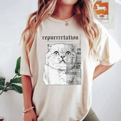 Reputation Cat Comfort Colors Shirt, The Eras Tour