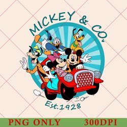 retro mickey and co png, retro mickey and co est 1928 disneyworld png, disney world trip 2023, disney woman png 300dpi