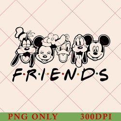 vintage mickey and friends png, disney png, disneyland vacation png, disney vacation png, family trip disney studio png
