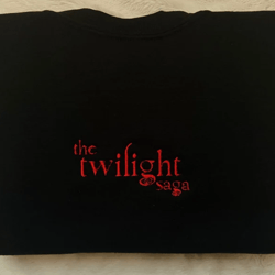 twilight saga embroidered sweatshirt hoodie, twilight embroidered crewneck sweatshirt