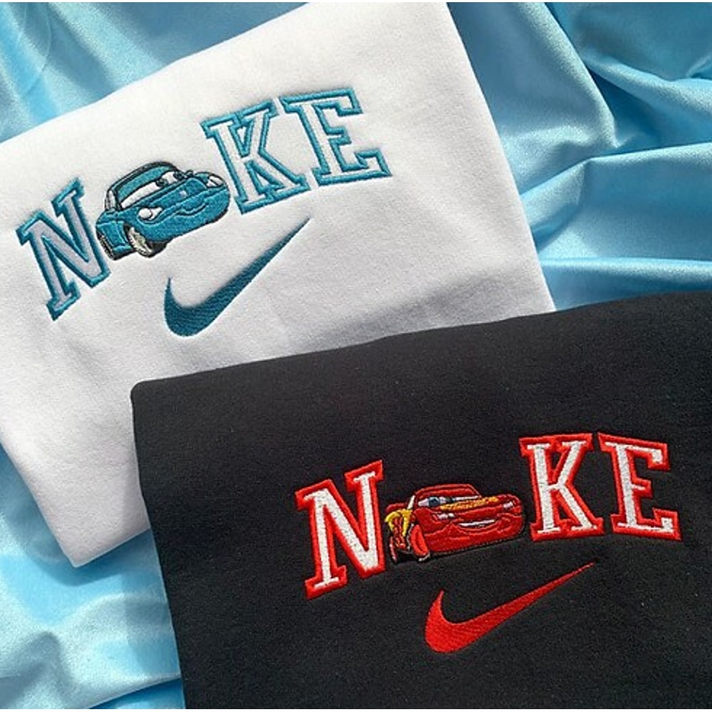 Custom Car Disney Lightning Mcqueen Hoodie Embroidery Sweatshirt.png