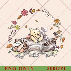 retro pooh floral png, disney winnie the pooh png, eeyore pooh tigger and piglet, pooh and friends png, disney world png