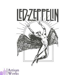 led zeppelin tour distressed 70s music concert svg digital file