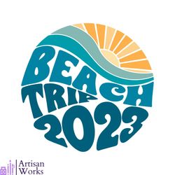beach trip 2023 summer vacation svg cutting digital file