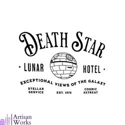 death star lunar hotel star wars svg cutting digital file