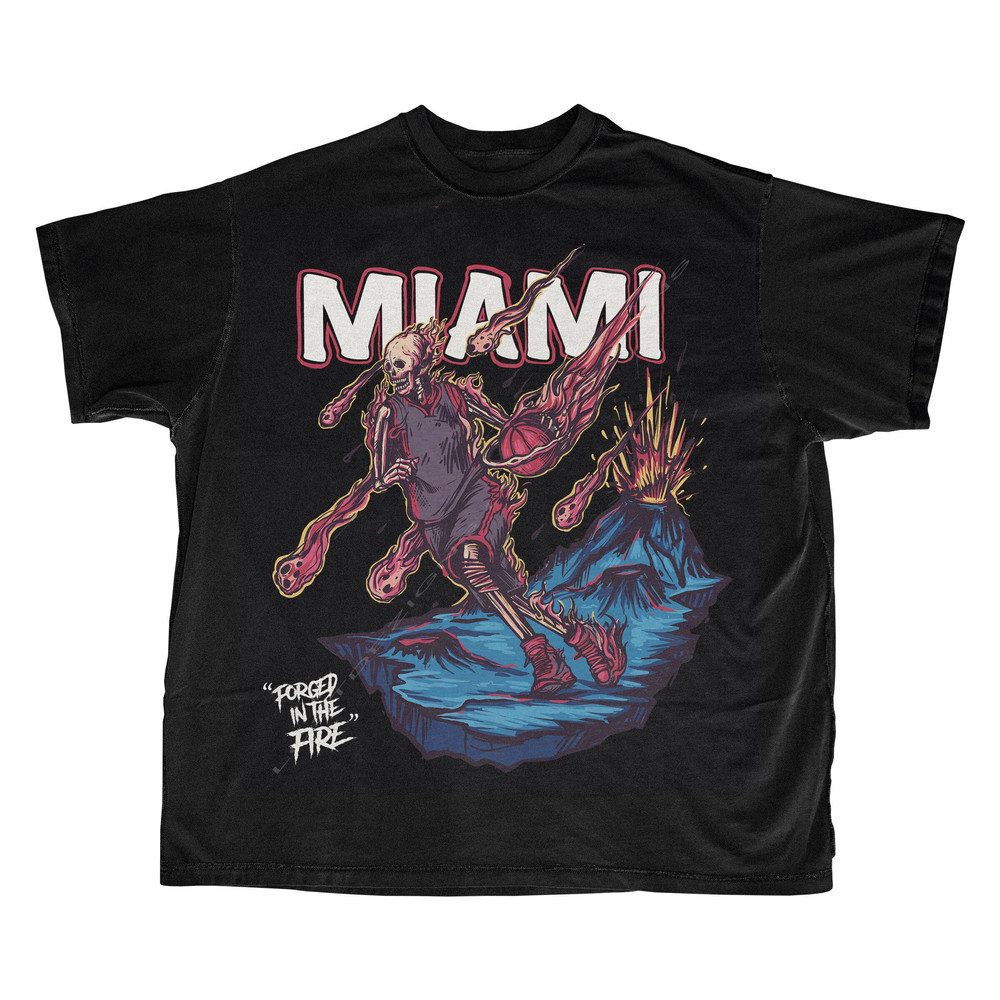 Miami Basketball T Shirt  Miami Graphic Bootleg T Shirt - 1.jpg