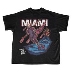 miami basketball t shirt , miami graphic bootleg t