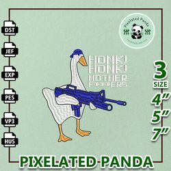 gang goose embroidery design, silly goose embroidery design, funny animal embroidery file, trending embroidery design, t