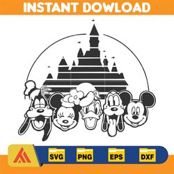 mickey & friends svg, family vacation png, family trip svg, vacay mode png, magic kingdom svg, mickey png, digital downl