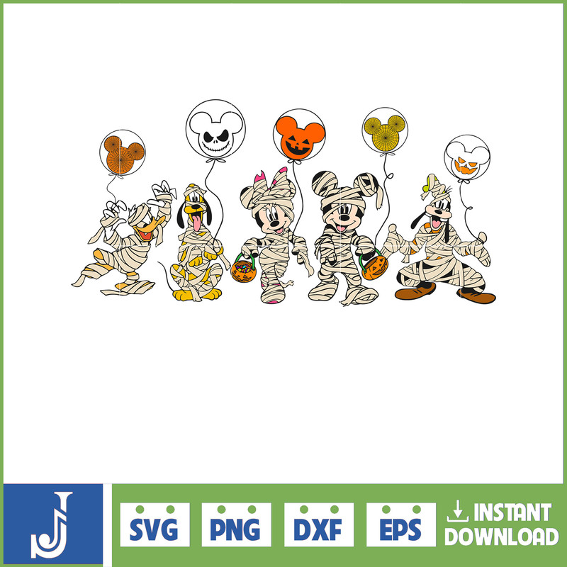 Mickey mummy and friends svg , disney halloween svg, cricut , vector file , file cut , digital download , instant download (12).jpg