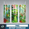 3D GreenXmas Cartoon 20oz Skinny Tumbler Design, 3D Tumbler, 3D Christmas 20 oz Tumbler Design PNG, Instant Download (35).jpg