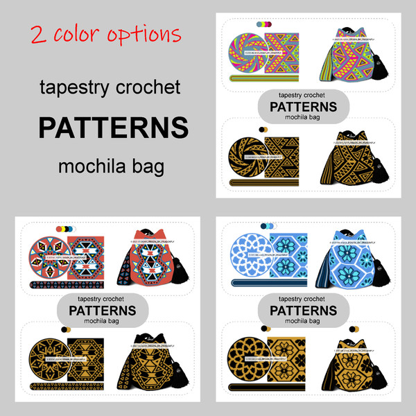 SET crochet pattern tapestry crochet bag pattern wayuu mochila bag 2.jpg