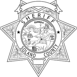 california sheriff badge solano county vector file black white vector outline or line art file