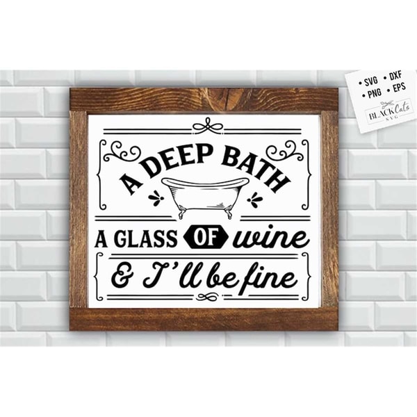 Baths Vg A deep bath svg, Bathroom SVG, Bath SVG, Rules SVG, Farmhous | Inspire ...