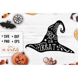 Trick or treat svg, Out of candy svg, Halloween hat svg, Happy Halloween svg, Witch svg