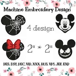 halloween mickey mouse embroidery design
