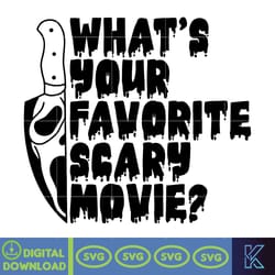 original creator - what's your favorite scary movie svg - halloween svg - scream svg - halloween design - halloween svg