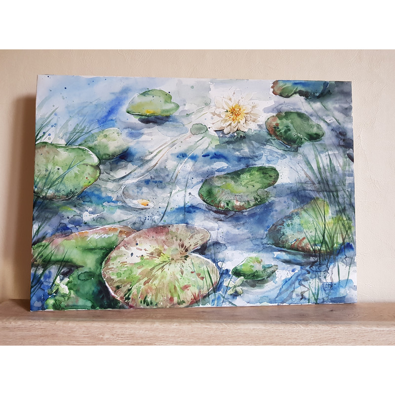 A pond with water lilies._Fragment.4.jpg