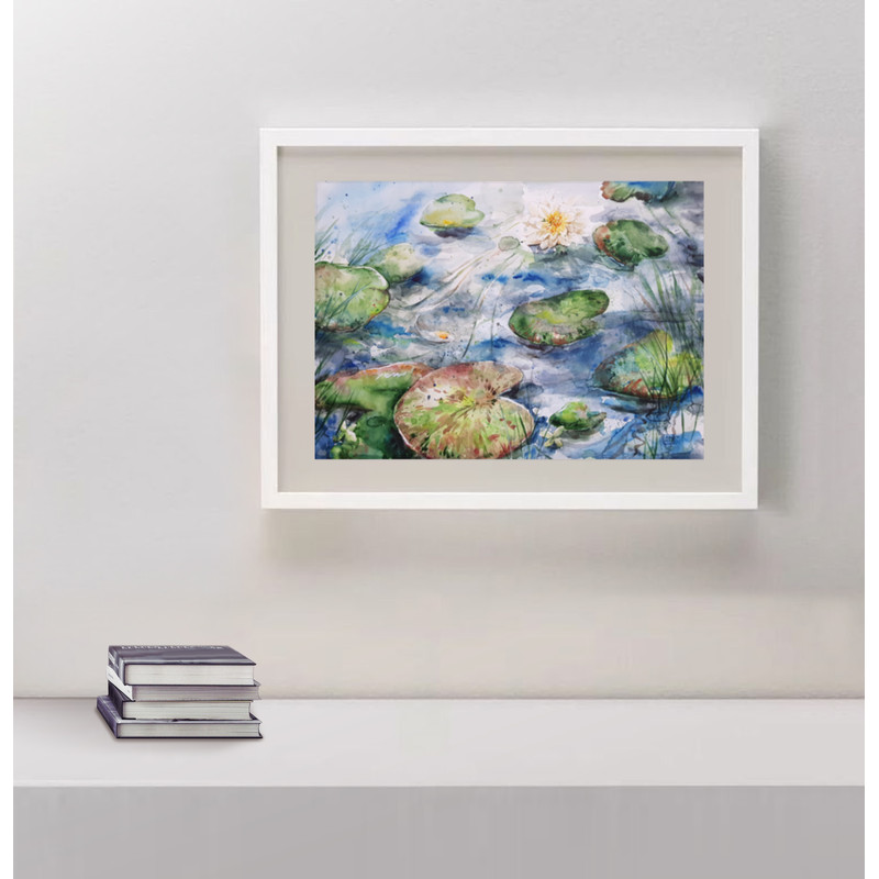 A pond with water lilies._Fragment.42.jpg