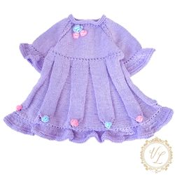 Dress Knitting Pattern | "Rainbow Of Style 1" | Baby Dress Pattern | Knit Dress | V30