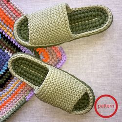 slippers pattern knitting t-shirt yarn slippers crochet pattern