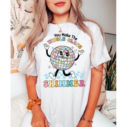 teacher shirt, you make the whole class shimmer, groovy retro teacher shirt, cute teacher shirt, back to school