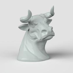 3D Model STL CNC Router file 3dprintable  Bull Head