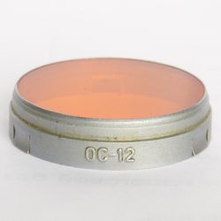 OS-12 OC-12 36mm orange lens filter USSR LZOS for Industar-50 Industar-22 FED