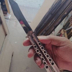 Stainless Steel Butterfly Knife Comb Trainer
