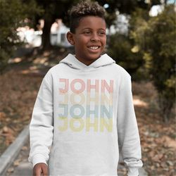 custom hoodies for kids, back to school sweaters, good vibes sweater, custom name sweatshirt, kids initial clothing, kid