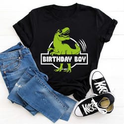 dinosaur birthday boy shirt, kids dinosaur birthday shirt, t-rex boy shirt, birthday saurus shirt