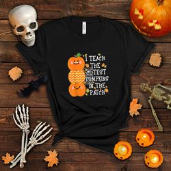 halloween teacher shirt i teach the cutest pumpkins in patch t-shirt