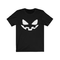 halloween shirt - jack o lantern - silver birch
