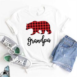 plaid grandpa bear shirt, grandpa gifts, plaid dad shirts, gifts for grandpa, grandpa to be, papa gift, gifts for grand