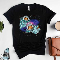 red panda shirt, red panda gift, red panda space shirt, red panda astronaut, animal shirt, animal in space, animal astro