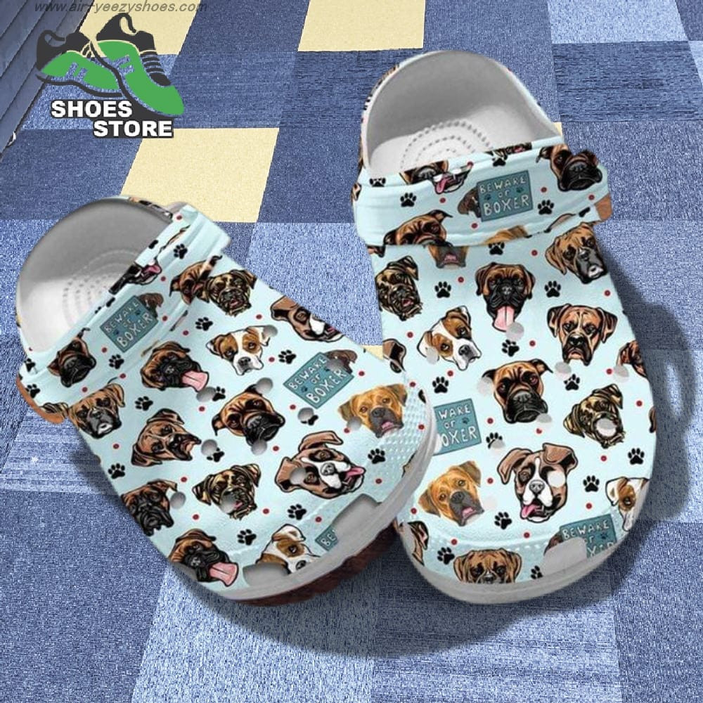 Boxer Slippers Dog Mom Hibiscus Flowers Boxer Fans Gift Crocs Shoes.jpg