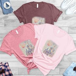 disney castle, disney trip shirt, disney family shirt, family vacation shirt , disney watercolor castle t-shirt, mickey
