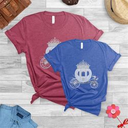 gift for women, gift for men, shirts for women, shirts for men , cinderella coach shirt, princess tshirt, family vacatio