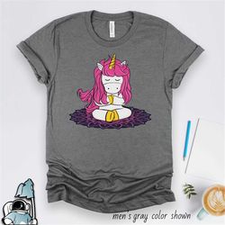 yoga unicorn shirt, unicorn yoga shirt, unicorn meditation, unicorn gifts, meditation shirt, funny yoga shirt, yoga gift