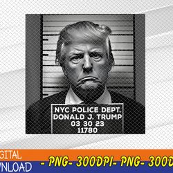 Trump Mugshot 2024 President PNG, Digital Download