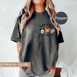 disneyland halloween comfort color shirt, spooky season, ghost mickey shirt, pumpkin mickey shirt, boo bash 2023, disne