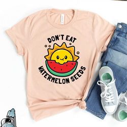 don't eat watermelon seeds pregnancy shirt, pregnancy announcement, new mom shirt, baby reveal, gender reveal party, bab