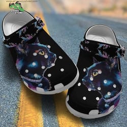 amazing cat crocs kitten cat black cat mom lovers family crocs shoes, animal crocs, cat crocs, black cat crocs