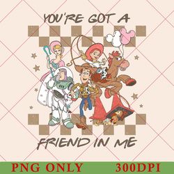 you've got a friend in me toy story png, disney vacation 2023 png, toy story friends png, disneyworld png, disney png